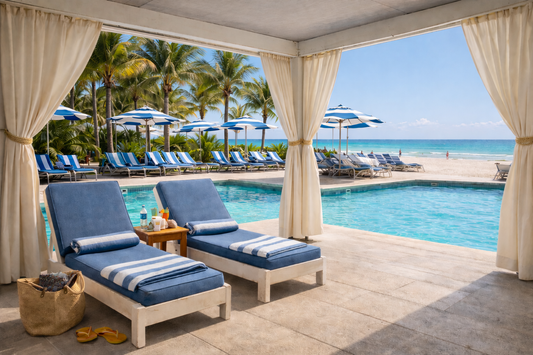 Beachfront Cabanas: Relax. Recharge…