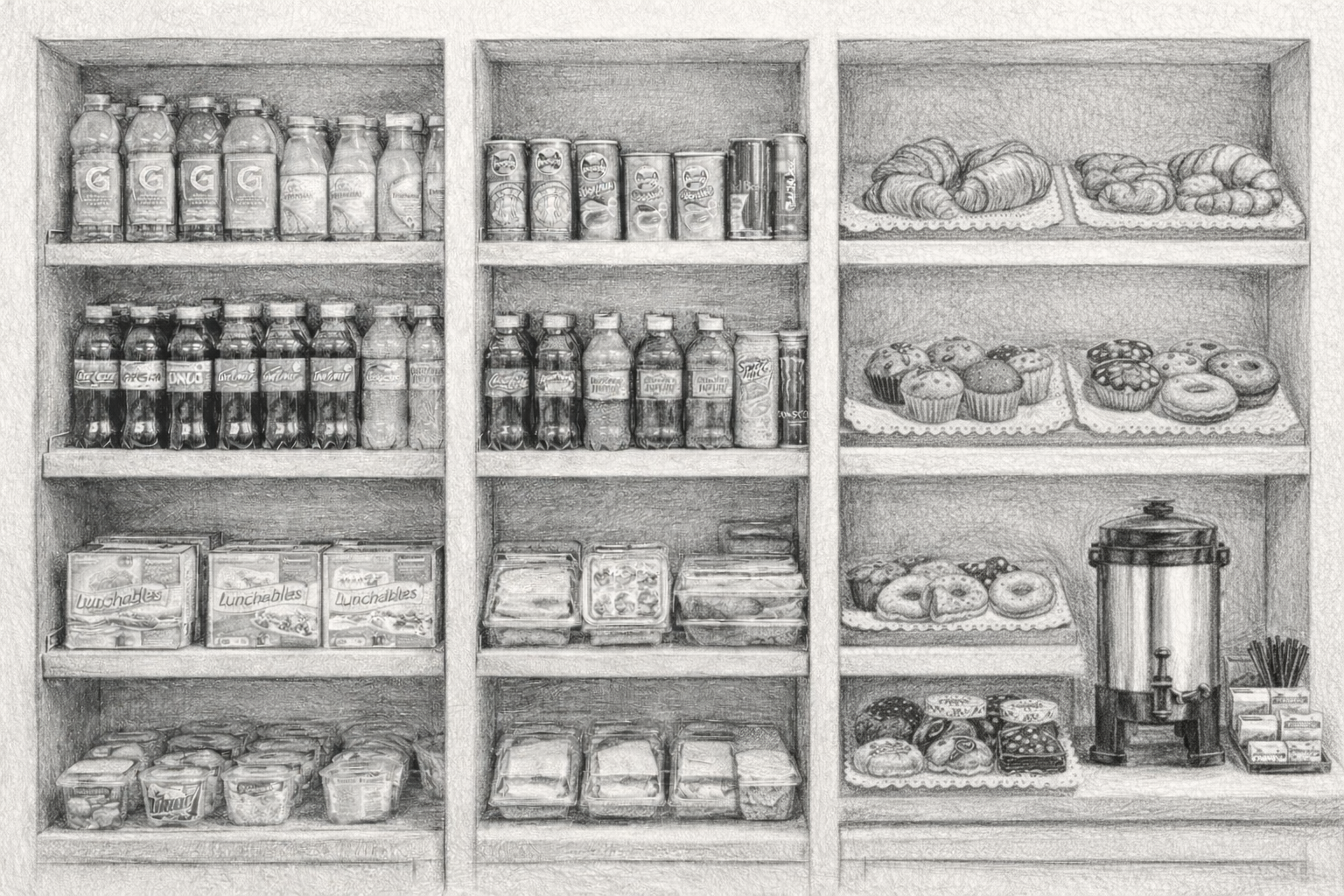 Marketplace Pencil shelves